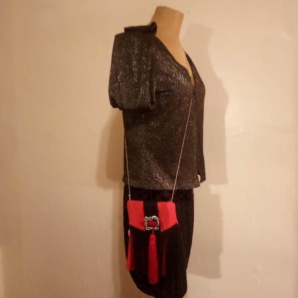 Pop art handmade vintage up-cycled purse - Picture 4 of 6